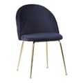 Miniatyrbild 1 av 6: Rootz 2 -bit set Geneve Dining Chair - Matsolstol - Velvetstol - Lyxig komfort - 51x56x76 cm
