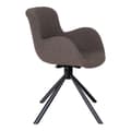 Miniatyrbild 3 av 4: Rootz Amorim Swivel Dining Chair Set - Bouclé Chair - Modern Chair - Stylish & Comant - 58x59x82,5 cm (uppsättning 2)