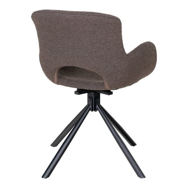 Rootz Amorim Swivel Dining Chair Set - Bouclé Chair - Modern Chair - Stylish & Comant - 58x59x82,5 cm (uppsättning 2)