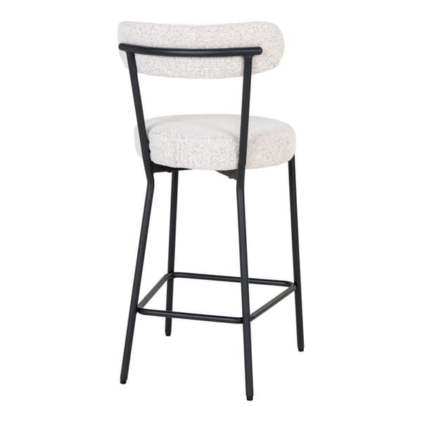 Rootz Badalona Counter -tuoli - Tyylikäs jakkara - Moderni istuimet - Tyylikäs kiharan tekstuuri - 46x39x90cm