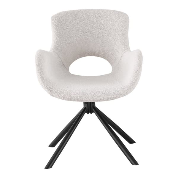Rootz Amorim Dining Chair - Swivel Dining Seats - Bouclé klädda stolar - Modern elegans - 59 cm x 58 cm x 82,5 cm