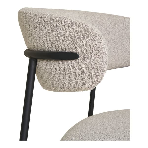 Rootz mira matstol uppsättning av 2 - stilfull bouclé sittplatser - modern matsal - bekväm design - 59 cm x 55 cm x 79,5 cm