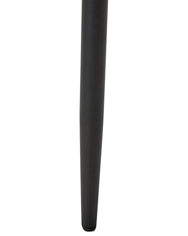 Sett med 2 Spisestoler Lysebeige Boucle med armlener Svarte metallben Moderne design