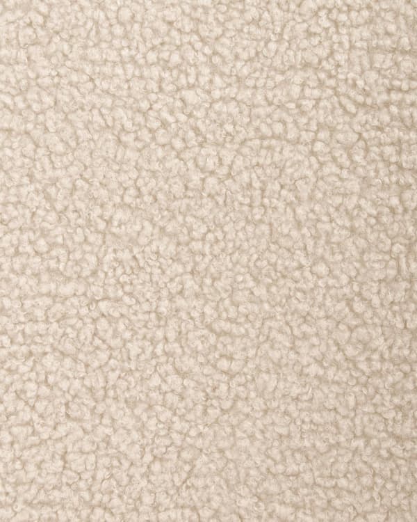 Sett med 2 Spisestoler Lysebeige Boucle med armlener Svarte metallben Moderne design