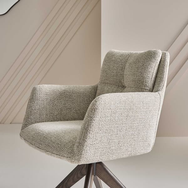 Chaise Bridge avec pieds en bois massif L61 cm - DANTE