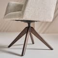 Miniatyrbild 5 av 5: Chaise Bridge avec pieds en bois massif L61 cm - DANTE