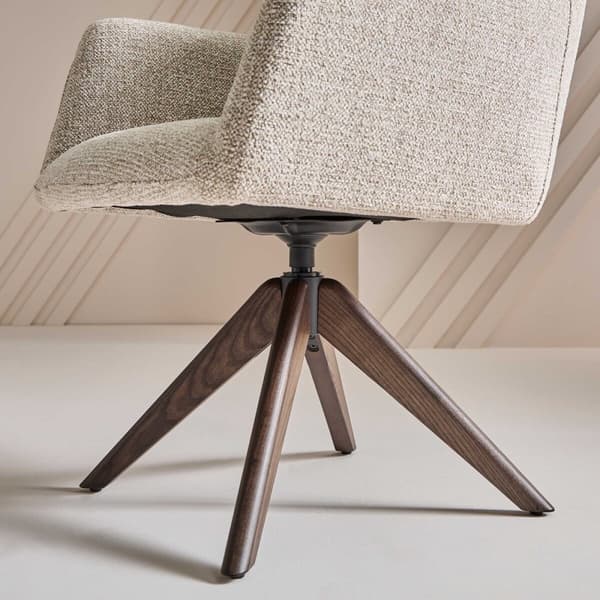 Chaise Bridge avec pieds en bois massif L61 cm - DANTE