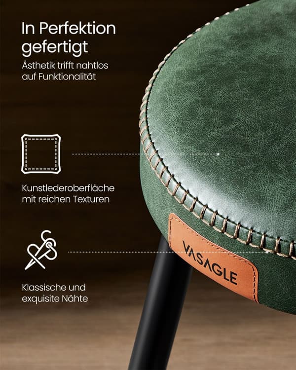 Stol, EKHO Kollektion, 48,2 cm hög, Skogsgrön.