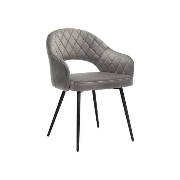 Tuoli, SONGMICS ruokailuhuoneen samettituoli, 57x56x77 cm, Harmaa.