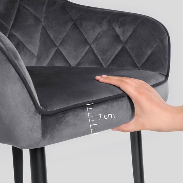 Stol, Spisestuestol LDC088G01, 62,5x60x85 cm, Grå