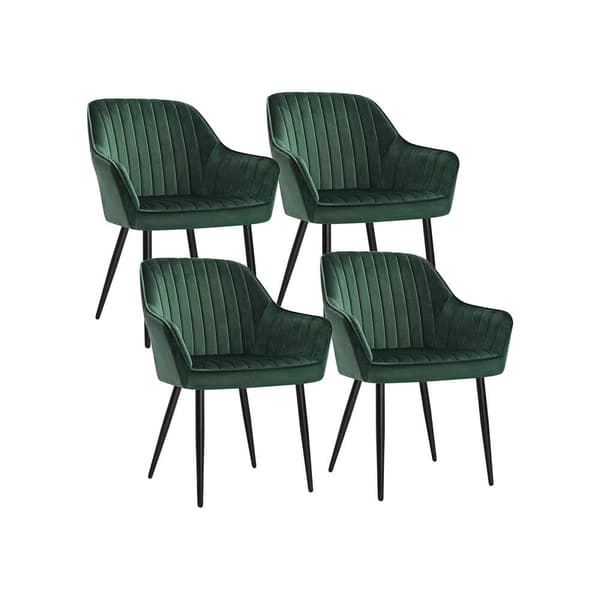 Stol, SONGMICS Spisestuestole, 62.5x60x85 cm, Grøn