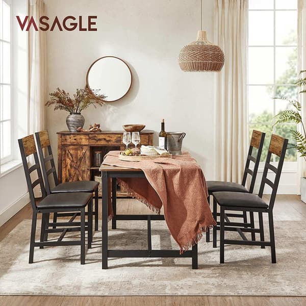 Tuoli, VASAGLE, Vintage Ruskea-Musta