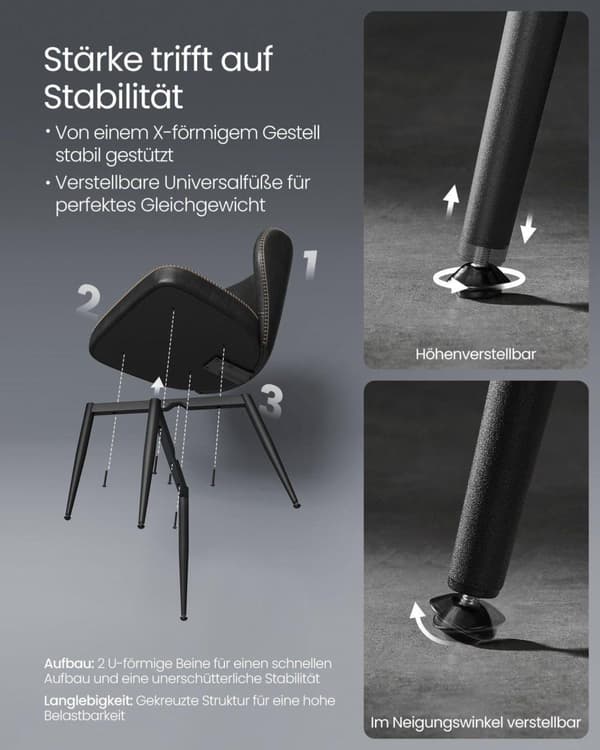 Spisestuestol, EKHO, Kunstlæder