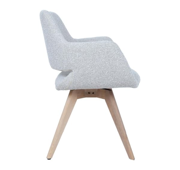 Stol MONA svingbar, lys beige