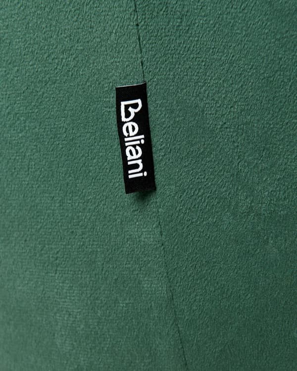 Sæt med 2 Spisestuestole Grøn Velour Betrukket med Gylden ben Glamourøs Stil