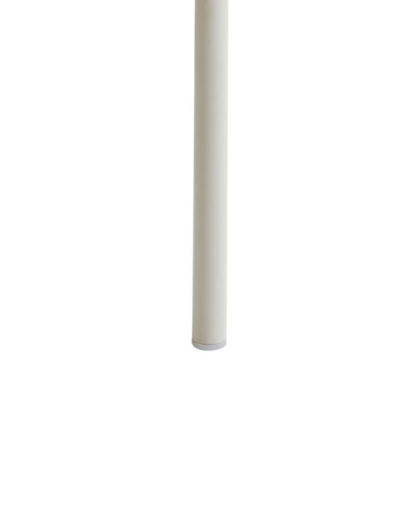Sæt med 2 spisebordsstole beige polstrede sæder og rygge med sidearmlæn metalben moderne design