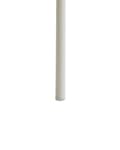 Miniatyrbillede 8 af 9: Sæt med 2 spisebordsstole beige polstrede sæder og rygge med sidearmlæn metalben moderne design