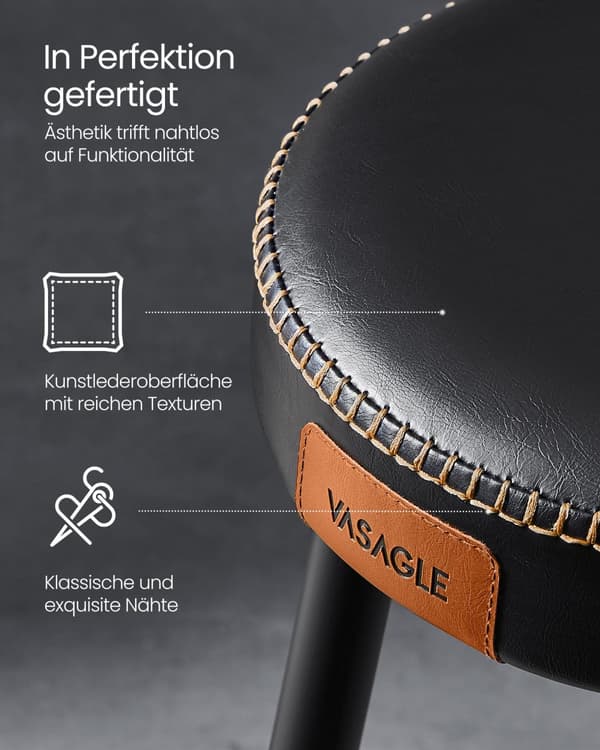 Ekho Collection - Barstole - Sæt med 2 - Industrielt design
