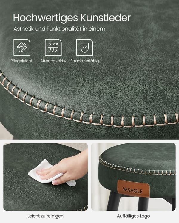 Ekho Collection - Barstole - Sæt med 2 - Industrielt design