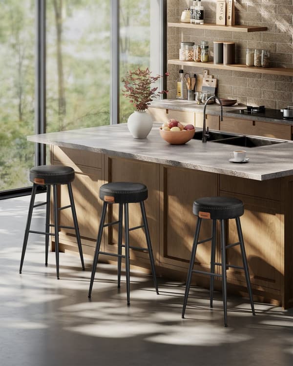 Ekho Collection - Barstole - Sæt med 2 - Industrielt design