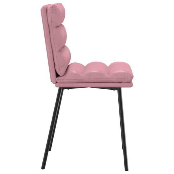 Matstolar 6 st rosa sammet