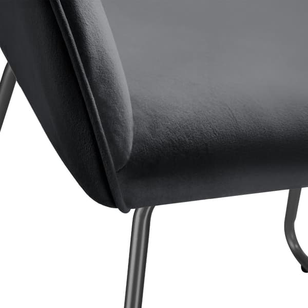 Spisebordsstol Jeane, velour - Velour sort/sort,Sæt med 4 stk.