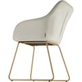 Miniatyrbillede 8 af 11: Spisebordsstol Jeane, velour - Velour creme/guld,Sæt med 6 stk.