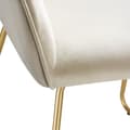 Miniatyrbillede 9 af 11: Spisebordsstol Jeane, velour - Velour creme/guld,Sæt med 6 stk.