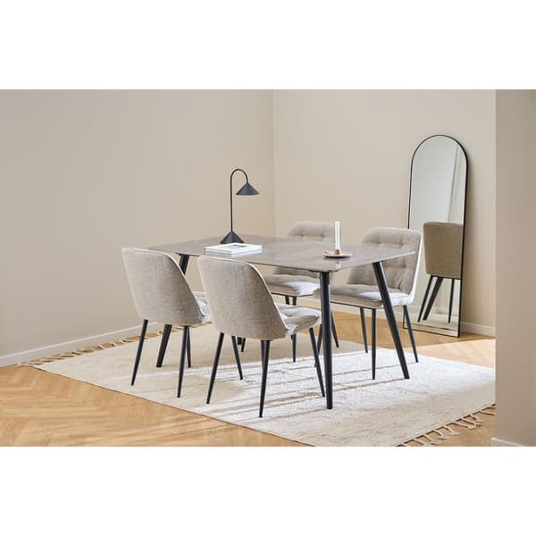 2 x Brooke spisestuestol bouclé beige.