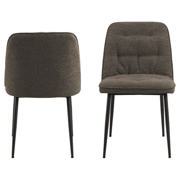 2 x Brooke matstol bouclé grå.
