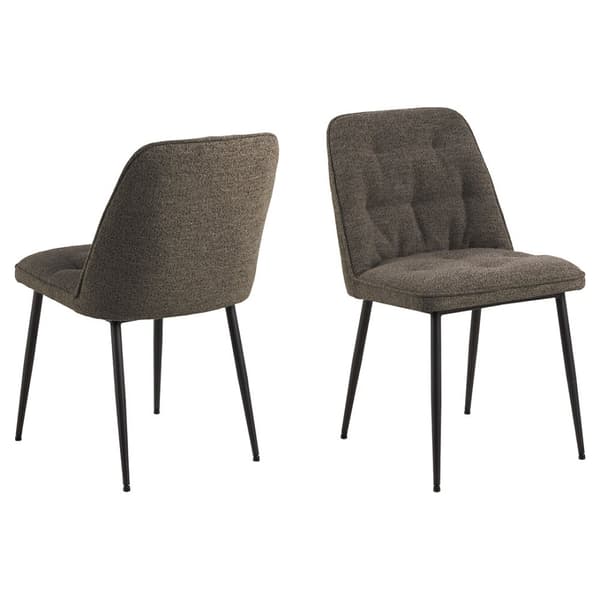2 x Brooke matstol bouclé grå.