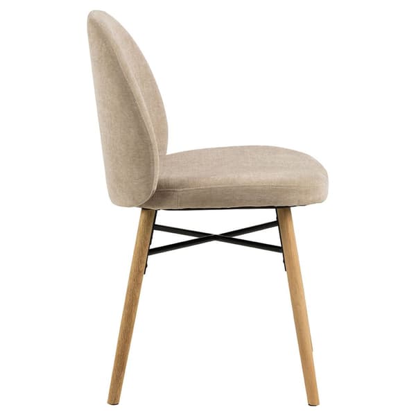 2 x  Sophia spisestuestol chenille beige.