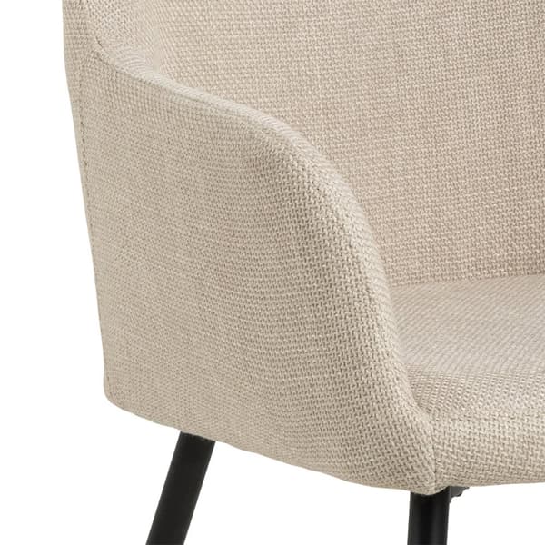 2 x Lizzy spisestuestoler med armlene stoff beige.