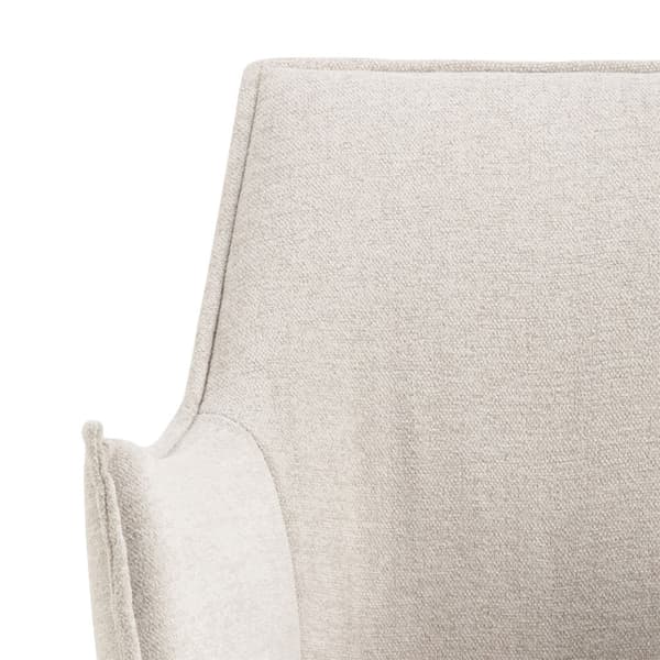 2 x Bonita spisestuestoler med armlene stoff beige.