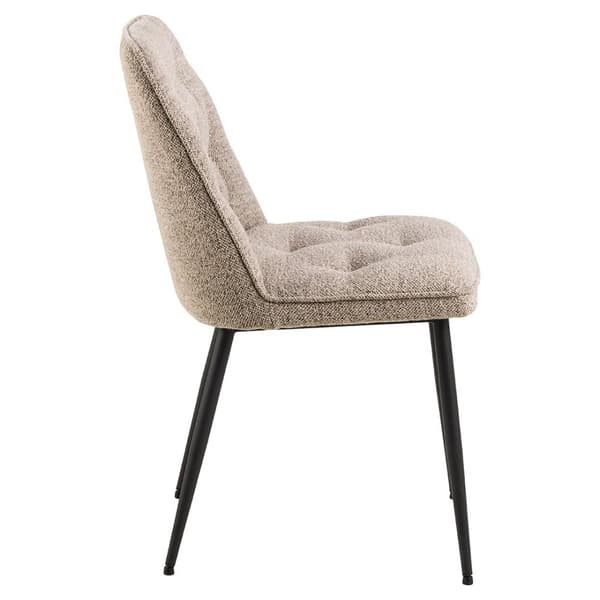 2 x Brooke spisestuestoler bouclé beige.