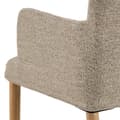 Miniatyrbilde 10 av 10: 2 x Zoe spisestuestoler med armlene bouclé beige.