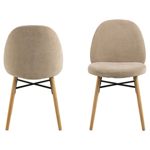 2 x Sophia spisestuestoler chenille beige.