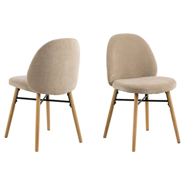 2 x Sophia spisestuestoler chenille beige.