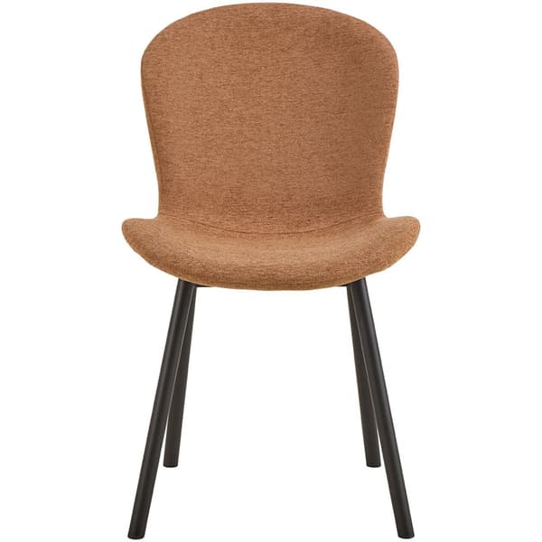 2 x Esra spisestuestoler stoff oransje.