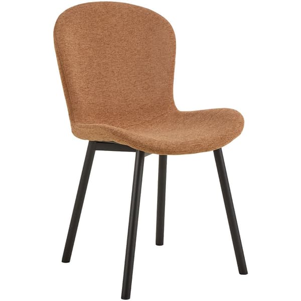 2 x Esra spisestuestoler stoff oransje.