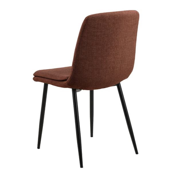 4 x Becca spisestuestoler stoff oransje.
