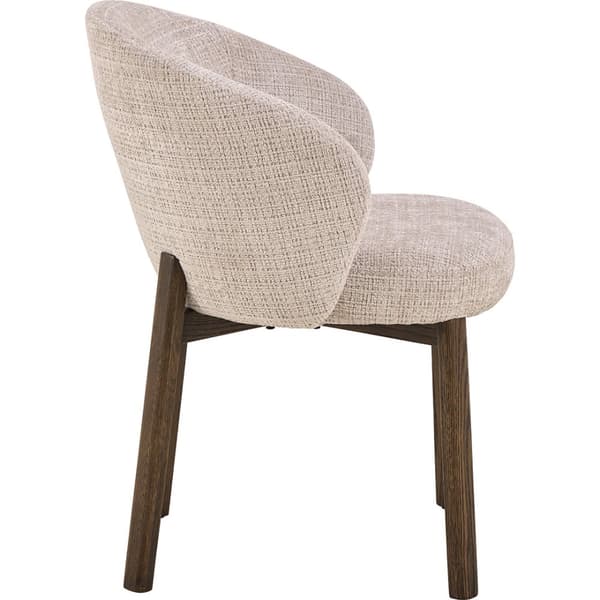 2 x Darlene spisestuestoler med armlene chenille beige.