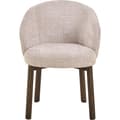 Miniatyrbilde 5 av 6: 2 x Darlene spisestuestoler med armlene chenille beige.