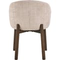 Miniatyrbilde 2 av 6: 2 x Darlene spisestuestoler med armlene chenille beige.