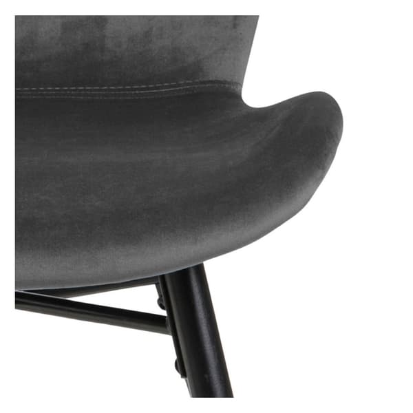 2 x Batilda -A1 spisestuestoler velour grå.