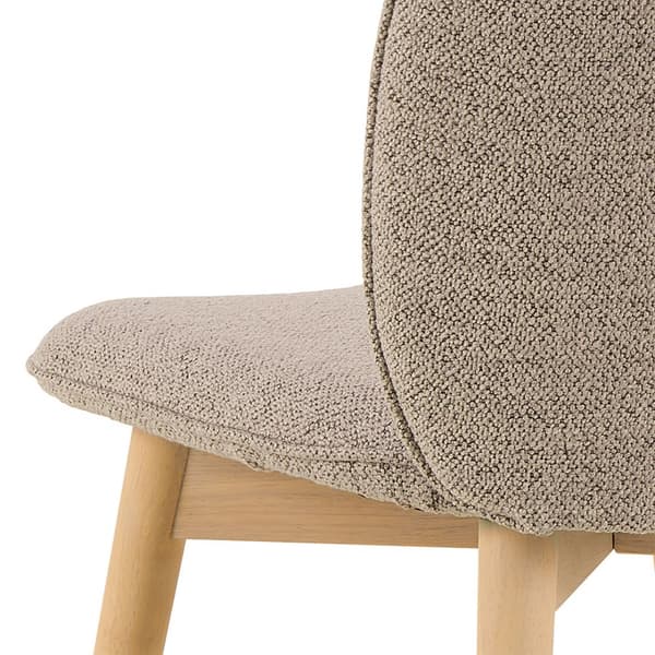 2 x  Cindy spisestuestol bouclé beige.