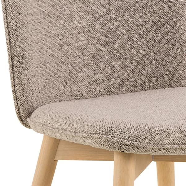 2 x  Cindy spisestuestol bouclé beige.