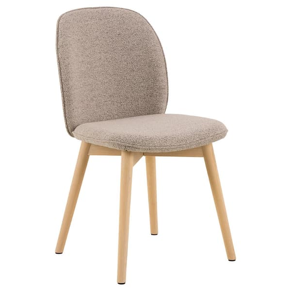 2 x  Cindy spisestuestol bouclé beige.