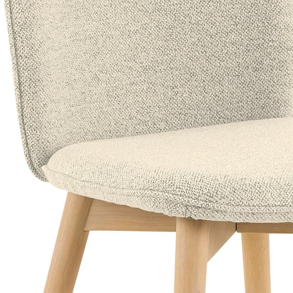 2 x Cindy matstol bouclé beige.