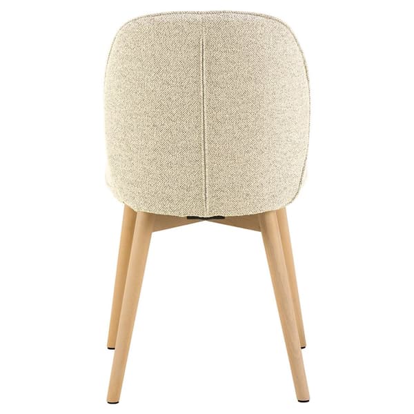 2 x Cindy matstol bouclé beige.